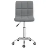 Image de vidaXL Chaise pivotante de salle à manger Gris clair Tissu3087531