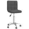 Image de vidaXL Chaise pivotante de salle à manger Gris foncé Tissu3087532