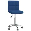 Image de vidaXL Chaise pivotante de salle à manger Bleu Tissu3087535