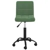 Image de vidaXL Chaise pivotante de salle à manger Vert foncé Velours3087599