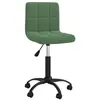 Image de vidaXL Chaise pivotante de salle Ã  manger Vert foncÃ© Velours