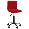 Image de vidaXL Chaise pivotante de salle à manger Rouge bordeaux Velours3087602