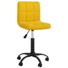 Image de vidaXL Chaise pivotante de salle à manger Jaune moutarde Velours3087603