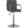 Image de vidaXL Chaise de salle à manger Gris foncé Tissu3087877