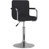 Image de vidaXL Chaise de salle à manger Tissu Noir3087882