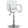 Image de vidaXL Chaise de salle Ã  manger Blanc Similicuir
