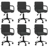 Image de vidaXL Chaises pivotantes à manger lot de 6 noir velours3088020