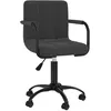 Image de vidaXL Chaise pivotante de salle à manger Noir Velours3088031