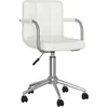 Image de vidaXL Vidaxl Chaise Pivotante De Salle À Manger Blanc Similicuir
