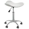 Image de vidaXL Chaise de bureau Blanc Similicuir3088555