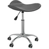 Image de vidaXL Chaise de bureau Gris Similicuir3088560