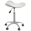 Image de vidaXL Chaise pivotante de salle à manger Blanc Similicuir 3088565