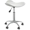 Image de vidaXL Vidaxl Chaise De Massage Blanc Similicuir