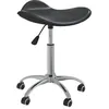 Image de vidaXL Chaise pivotante à manger Noir Similicuir3088566