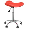 Image de vidaXL Chaise pivotante à manger Rouge Similicuir3088567