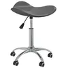 Image de vidaXL Chaise pivotante de salle à manger Gris Similicuir 3088570