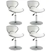 Image de vidaXL Chaises à manger lot de 4 blanc similicuir3088575