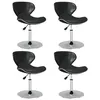 Image de vidaXL Chaises à manger lot de 4 noir similicuir3088576