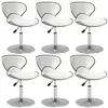 Image de vidaXL Chaises à manger lot de 6 blanc similicuir3088585