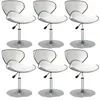 Image de vidaXL Chaises Ã  manger lot de 6 blanc similicuir