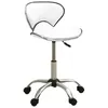 Image de vidaXL Chaise de bureau Blanc Similicuir