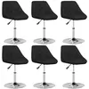 Image de vidaXL Chaises à manger lot de 6 noir similicuir3088646