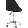 Image de vidaXL Chaise pivotante de salle à manger Noir Similicuir 3088686