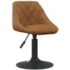Image de vidaXL Chaise de salle à manger Marron Velours3088811