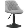 Image de vidaXL Chaise de salle à manger Gris clair Velours