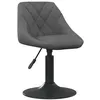 Image de vidaXL Chaise de salle à manger Gris foncé Velours3088814