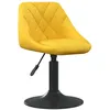 Image de vidaXL Chaise de salle à manger Jaune moutarde Velours3088820