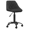 Image de vidaXL Chaise de bureau Noir Velours3088843