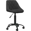 Image de vidaXL Vidaxl Chaise De Bureau Noir Velours