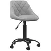 Image de vidaXL Chaise de bureau Gris clair Velours3088846