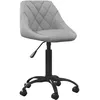 Image de vidaXL Vidaxl Chaise De Bureau Gris Clair Velours