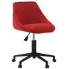 Image de vidaXL Chaise pivotante de salle Ã  manger Rouge bordeaux Velours