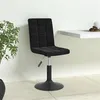 Image de vidaXL Chaises pivotantes à manger lot de 4 noir velours3089286