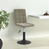 Image de vidaXL Chaises pivotantes à manger lot de 4 gris clair velours3089289