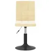 Image de vidaXL Chaises pivotantes à manger lot de 6 crème velours3089299