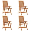 Image de Vidaxl Chaises De Jardin Pliables 4 Pcs Bois D'eucalyptus Massif