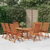 Image de vidaXL Chaises de jardin pliables lot de 8 Bois d'eucalyptus massif3087346