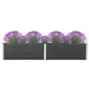 Image de vidaXL Lit surélevé de jardin 200x50x54 cm WPC Gris318095