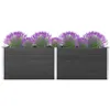 Image de vidaXL Lit surélevé de jardin 200x50x91 cm WPC Gris318096
