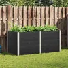 Image de vidaXL Lit surélevé de jardin 200x100x91 cm WPC Gris318098