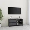 Image de vidaXL Meuble TV Gris 80x31x39 cm Bois de pin massif809896