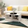 Image de vidaXL Table basse blanc 75x50x33,5 cm bois de pin massif809907