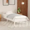 Image de vidaXL Cadre de lit sans matelas blanc bois massif809983