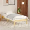 Image de vidaXL Cadre de lit sans matelas bois massif 90x200 cm810002
