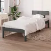 Image de vidaXL Cadre de lit sans matelas gris bois de pin massif810114
