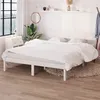 Image de vidaXL Cadre de lit sans matelas blanc bois massif 160x200 cm810158